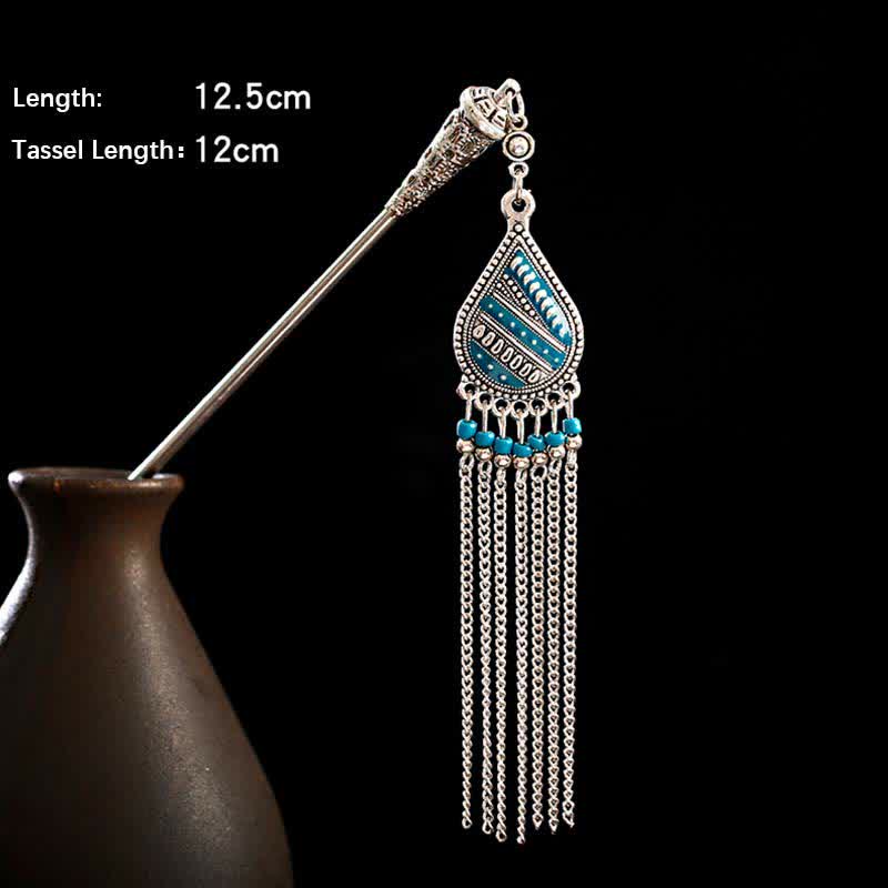 ‌Water Drop Lily of the Valley Tassels Hairpin - Bohemian Confidence Enhancer for Hair Accessories‌