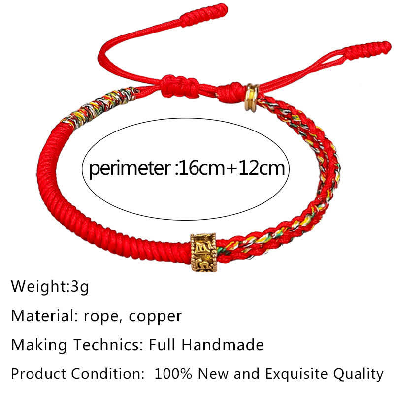 Om Mani Padme Hum Protection Luck String Bracelet