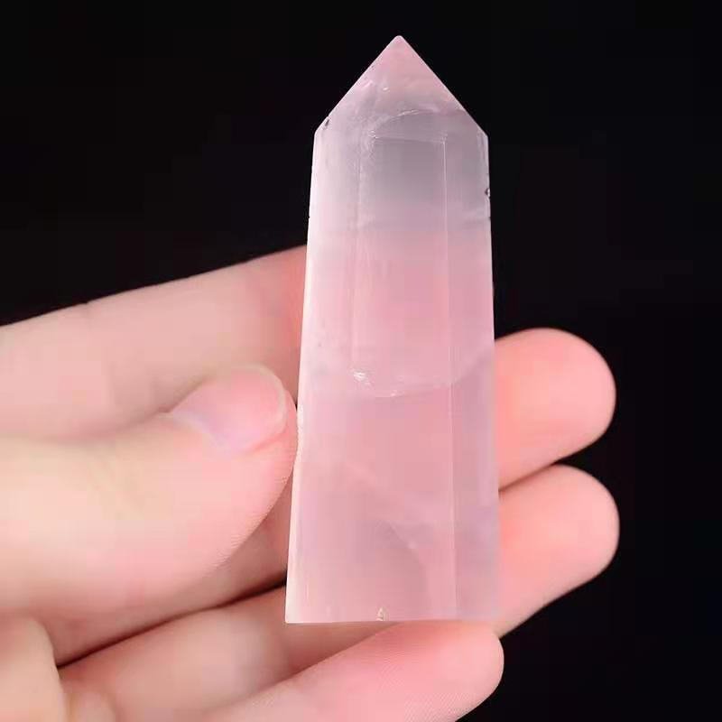 Pink crystal pillar