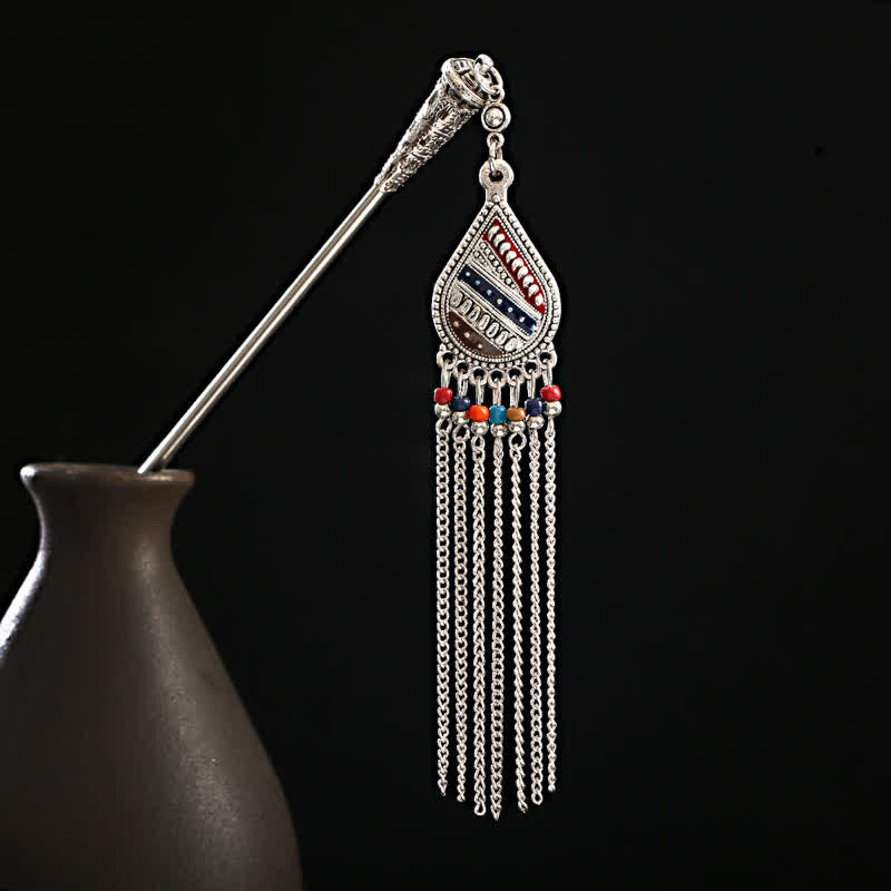 ‌Water Drop Lily of the Valley Tassels Hairpin - Bohemian Confidence Enhancer for Hair Accessories‌
