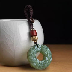 Pixiu Blessing: Ancient Style Phone Strap & Keychain for Good Fortune