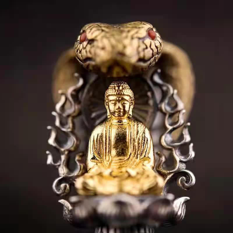 Tibetan Om Mani Padme Hum Buddha Wealth Rotation Necklace Vajra Pendant