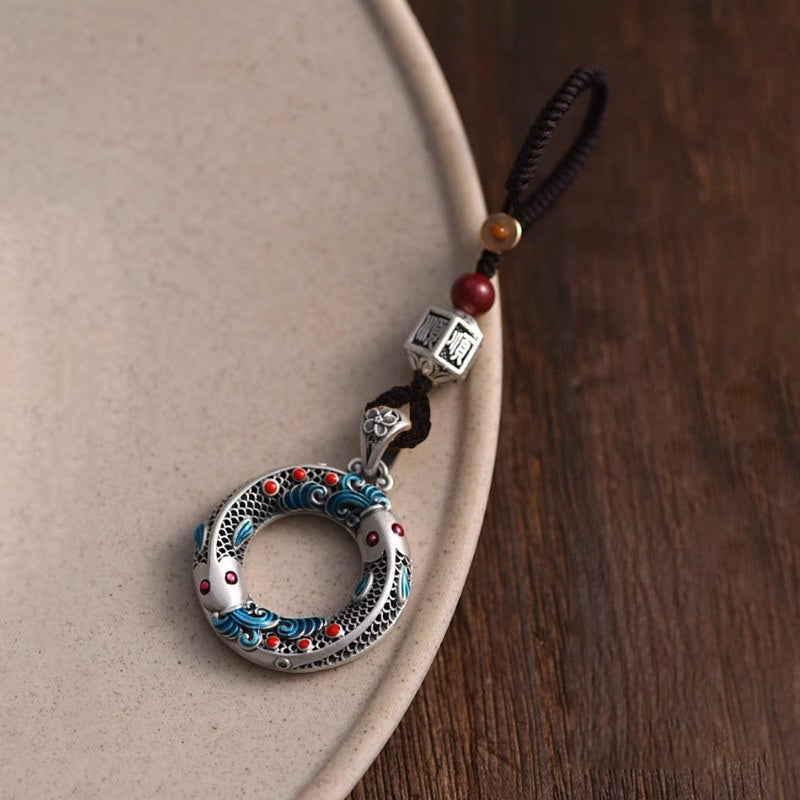 Artisan Enamel Koi Keychain: A Modern Chinese Symbol of Luck