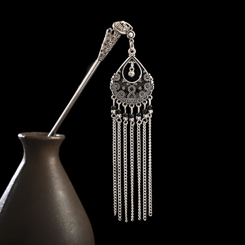 ‌Water Drop Lily of the Valley Tassels Hairpin - Bohemian Confidence Enhancer for Hair Accessories‌