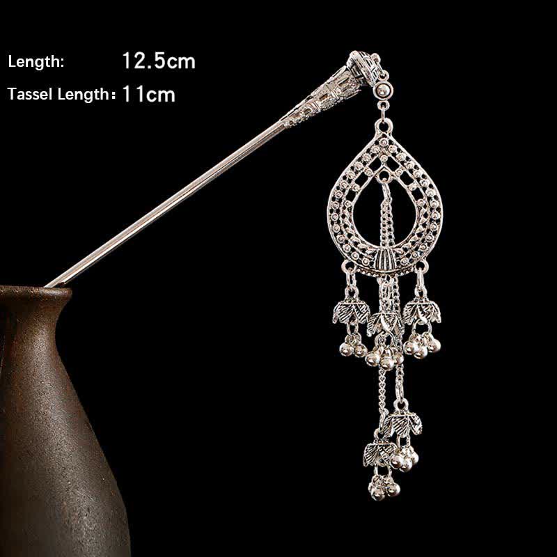 ‌Water Drop Lily of the Valley Tassels Hairpin - Bohemian Confidence Enhancer for Hair Accessories‌