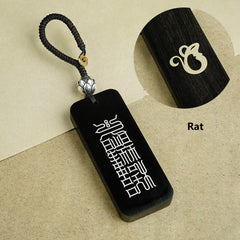 Schlüsselanhänger mit Sternzeichen: Ebenholz mit Silbereinlage und Großem Wagen