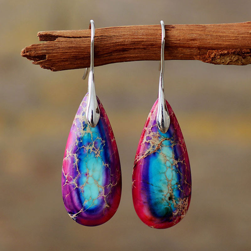 Emperor Stone Crystal Happiness Earrings