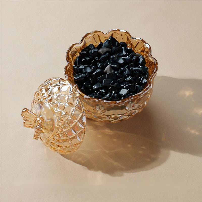 Natural crystal energy purification and demagnetization bowl