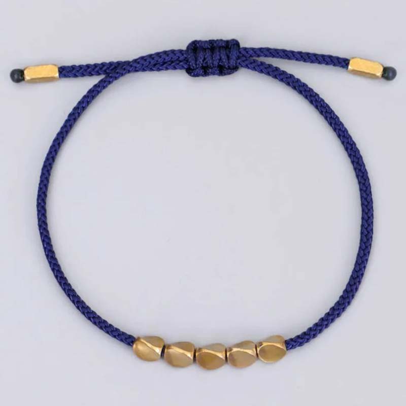 3 PCS Tibetan Copper Beads Healing Protection Luck Bracelet Set