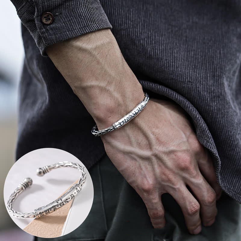 Viking Style Twisted Braided Pattern Copper Balance Bracelet