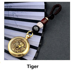 Lucky Brass Zodiac Keychain- Your Chinese Animal Sign Charm