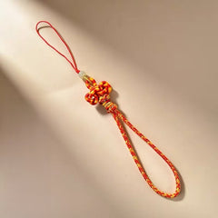 Handcrafted Exquisite Wenchang Knot Phone Strap Good Fortune and Safety Charm Keychain