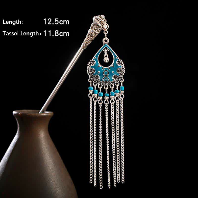 ‌Water Drop Lily of the Valley Tassels Hairpin - Bohemian Confidence Enhancer for Hair Accessories‌