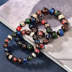 Colorful Liuli Glass Bead Luck Bracelet