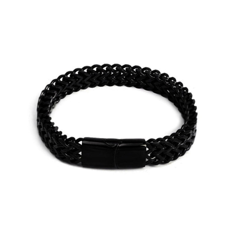 Fish Scale Magnetic Buckle Titanium Steel Balance Bracelet Bangle
