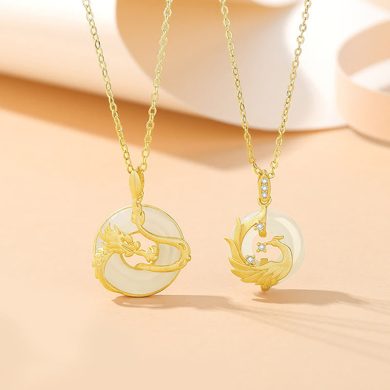 phoenix & dragon necklace