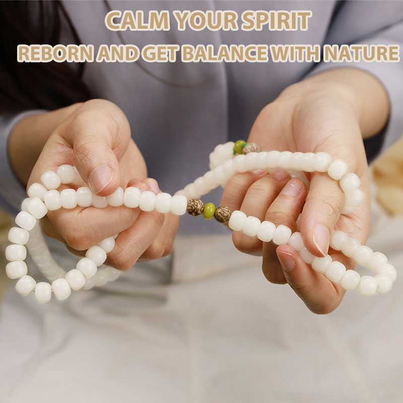 Jade Bodhi Lotus Mala Harmony Necklace Bracelet