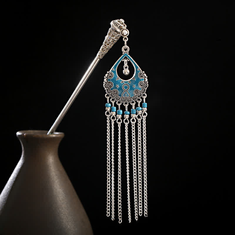 ‌Water Drop Lily of the Valley Tassels Hairpin - Bohemian Confidence Enhancer for Hair Accessories‌