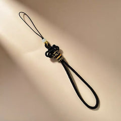 Handcrafted Exquisite Wenchang Knot Phone Strap Good Fortune and Safety Charm Keychain
