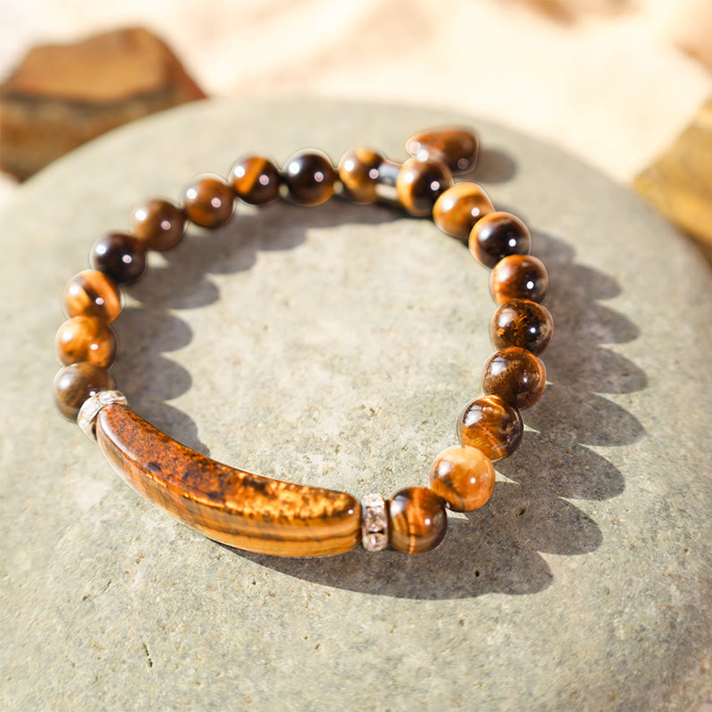 Natural Quartz Love Heart Healing Beads Bracelet