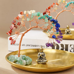 7Chakras Colorful Crystal Meditation Life Tree