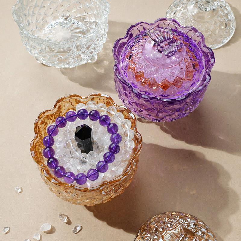 Natural crystal energy purification and demagnetization bowl