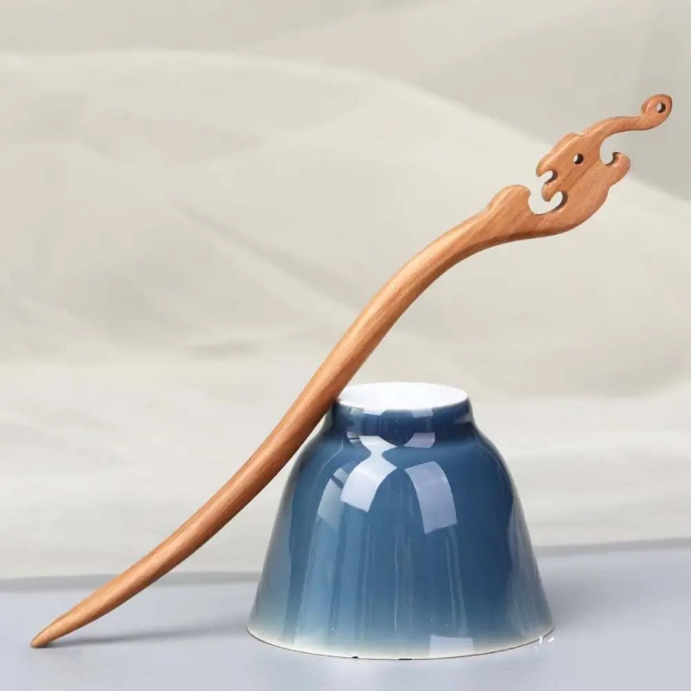 Cute Tassel Wooden Hair Stick: Chinese Style Bun Pin for Hanfu & Daily Wear