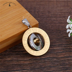 Triple-Spin 12 Zodiac Om Mani Padme Hum Necklace – Tibetan Buddhist Rotating Amulet for Blessings, Protection & Personal Destiny