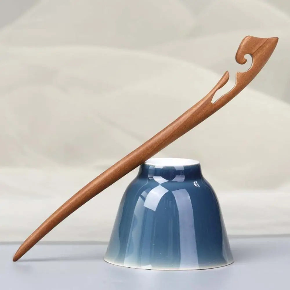 Cute Tassel Wooden Hair Stick: Chinese Style Bun Pin for Hanfu & Daily Wear