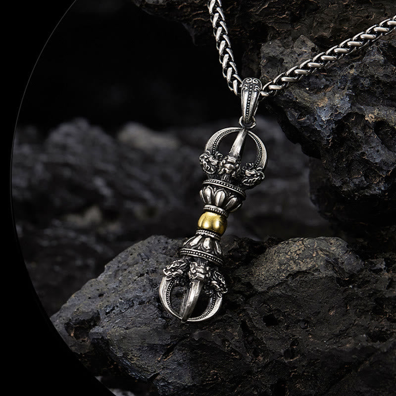 Tibetan Dorje Vajra Design Necklace