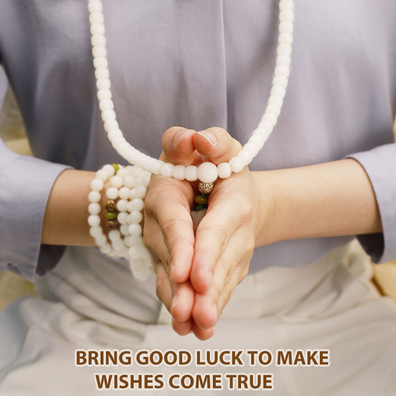 Jade Bodhi Lotus Mala Harmony Necklace Bracelet