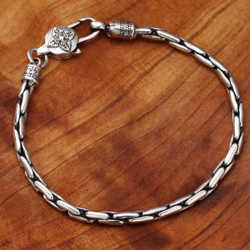 Tibetan Double Dorje Om Mani Padme Hum Buddha Swastika Vajra Strength Bracelet