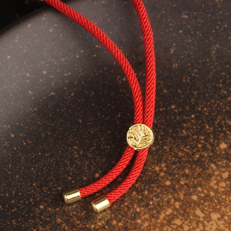 Colorful Zircon Copper Wealth Luck Rotation Bracelet Necklace Pendant