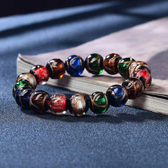 Colorful Liuli Glass Bead Luck Bracelet