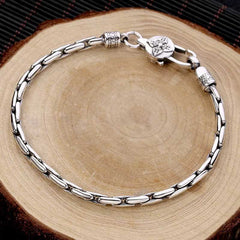 Tibetan Double Dorje Om Mani Padme Hum Buddha Swastika Vajra Strength Bracelet