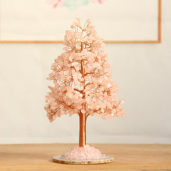 Feng Shui Decor-Crystal Money Tree on Agate Base for Wealth & Prosperity