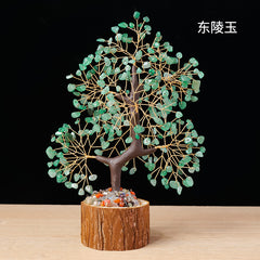 Colorful Crystal Wealth Tree | Feng Shui Money Tree for Prosperity & Good Fortune