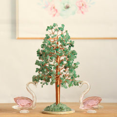 Feng Shui Decor-Crystal Money Tree on Agate Base for Wealth & Prosperity