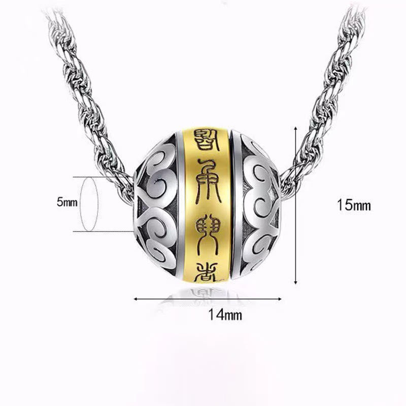 Taoism Rotatable Ball Beaded Choker Necklace