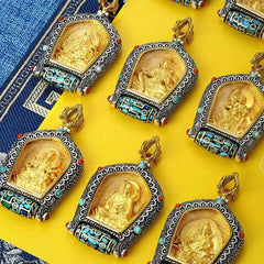 tibet 12 zodiac Avalokitesvara ozi beads pendant 